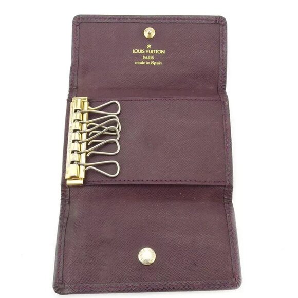 Louis Vuitton key case Taiga Leather Authentic used F1613 - Picture 3 of 7